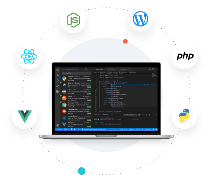 Web technologies illustration